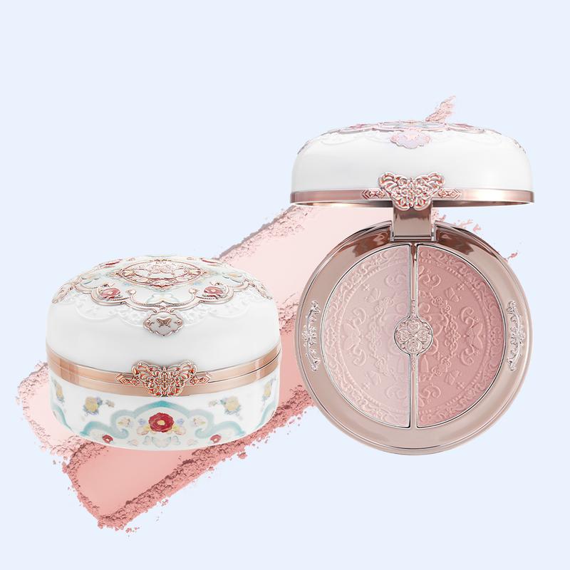 Flower Knows Butterfly Cloud Collar Collection Rouge Box Highlighting & Blush Duo Powder