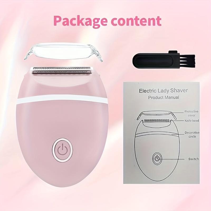 Electric Shaver for Women, Portable Hair Removal Tool for Bikini Area, Legs, Underarms and Private Parts, Wet and Dry Use Hair Removal Machine, Christmas Gift