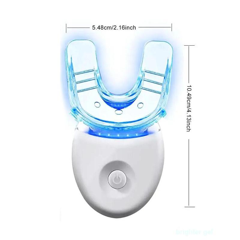 Led Teeth Brightening Kit, 1 Set Led Teeth Brightening Device Kit Including 5 X 3ml Carbamide Peroxide Teeth Gel, Easy To Use