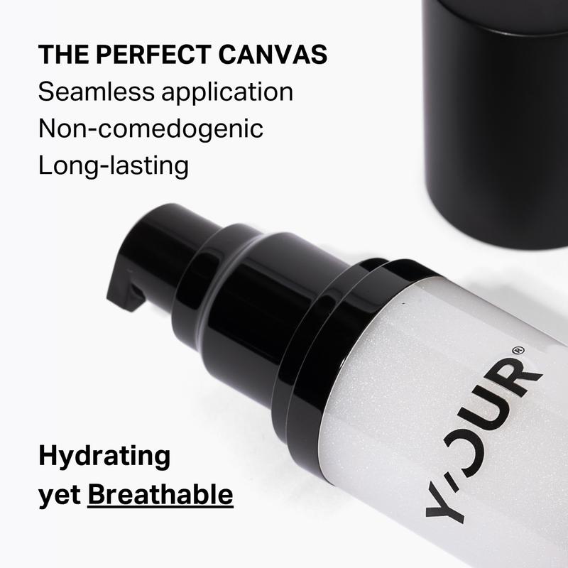 Pore-Minimizing Makeup Primer by Y'OUR, Mattifying & Long-lasting | Hydrating Non-Comedogenic, Fragrance-free & Dye-Free Lightweight Flawless Cosmetic