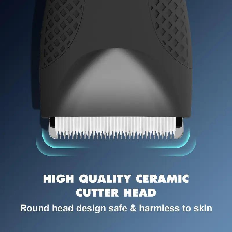 Electric Razor with Base, Rechargeable Waterproof Beard Razor, Men's Facial Hair Trimmer, Suitable for Men Stubborn Hair, Beard, Hair Cutting Tools