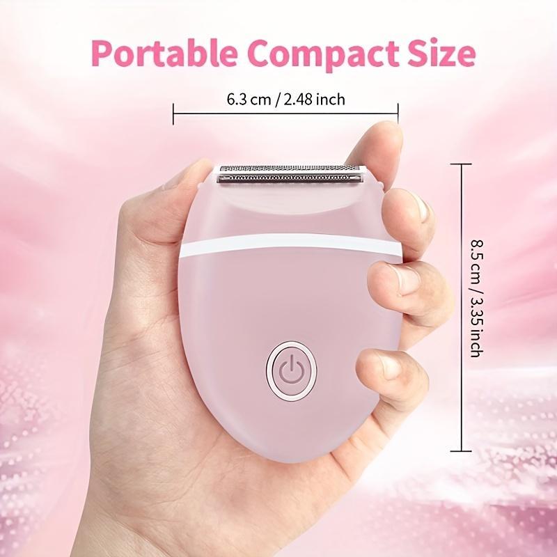 Electric Shaver for Women, Portable Hair Removal Tool for Bikini Area, Legs, Underarms and Private Parts, Wet and Dry Use Hair Removal Machine, Christmas Gift