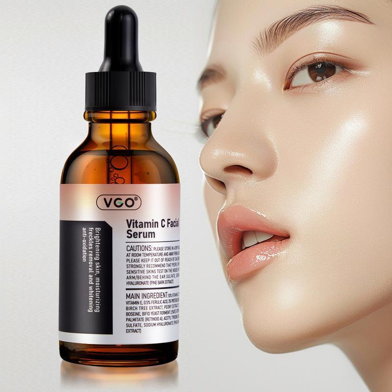 VGO Three-In-One Kit Vitamin C serum 30ml 60ml Snail Mucin 92% Moisturizer Facial Cleanser of Double Care and Effets Skincare Repairing