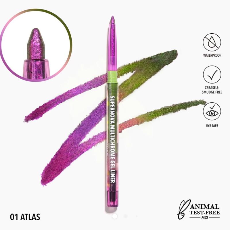 Moira Supernova Multichrome Gel Liner Long-lasting Smudgeproof Eyeliner Lipliner Makeup Smooth