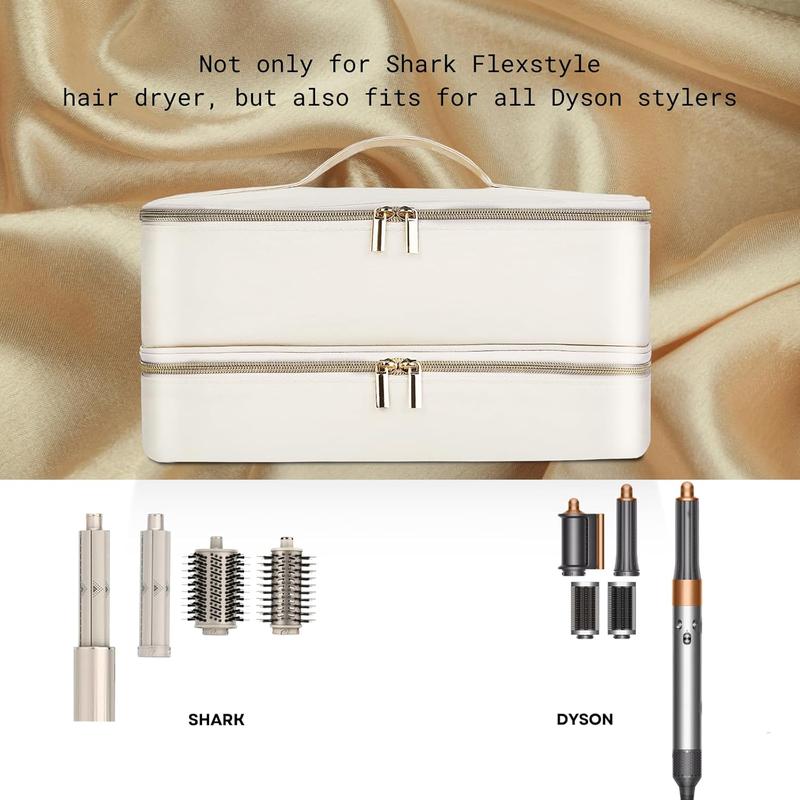 Portable case for supersonic hair dryer double layer travel storage box also suitable for hair dryer brush hair accessories tools