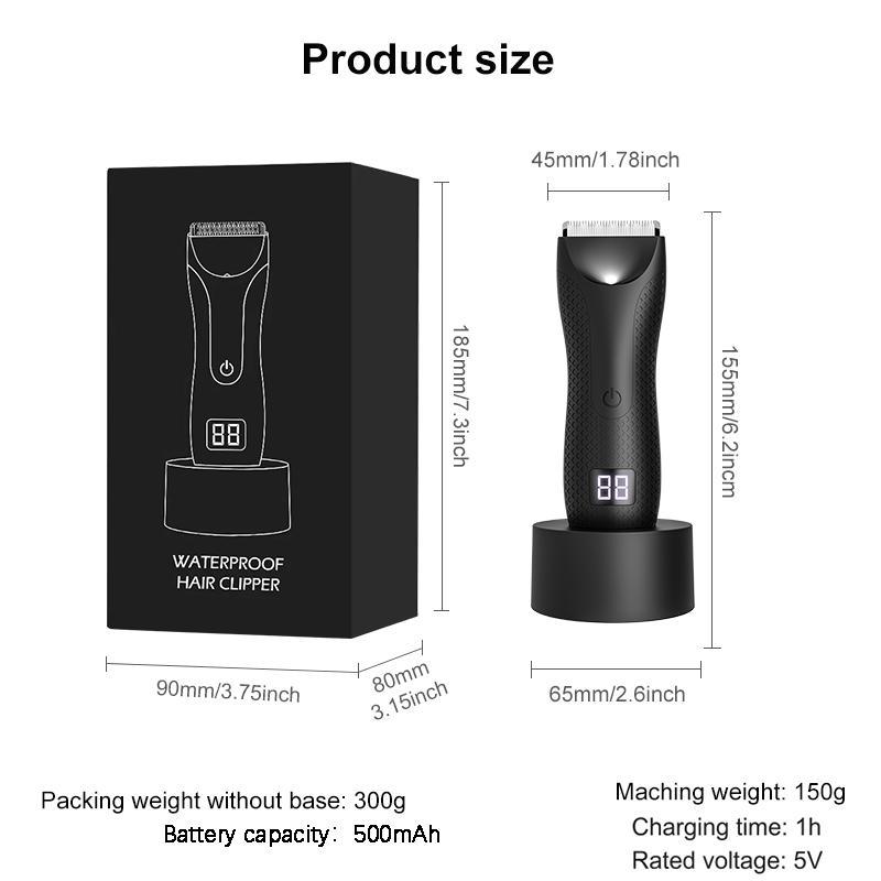 Electric Razor with Base, Rechargeable Waterproof Beard Razor, Men's Facial Hair Trimmer, Suitable for Men Stubborn Hair, Beard, Hair Cutting Tools