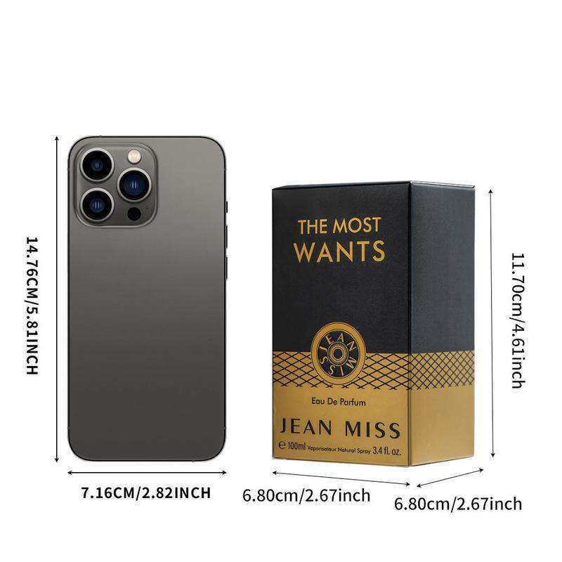 The Most Wants Men's Perfume 100ml By Jean Miss, woody orange scent long-lasting cologne for men