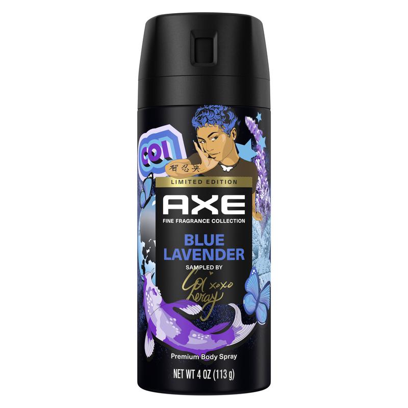 Axe Fine Fragrance Collection Men's Deodorant Spray, Blue Lavender Aluminum-Free, 4 oz