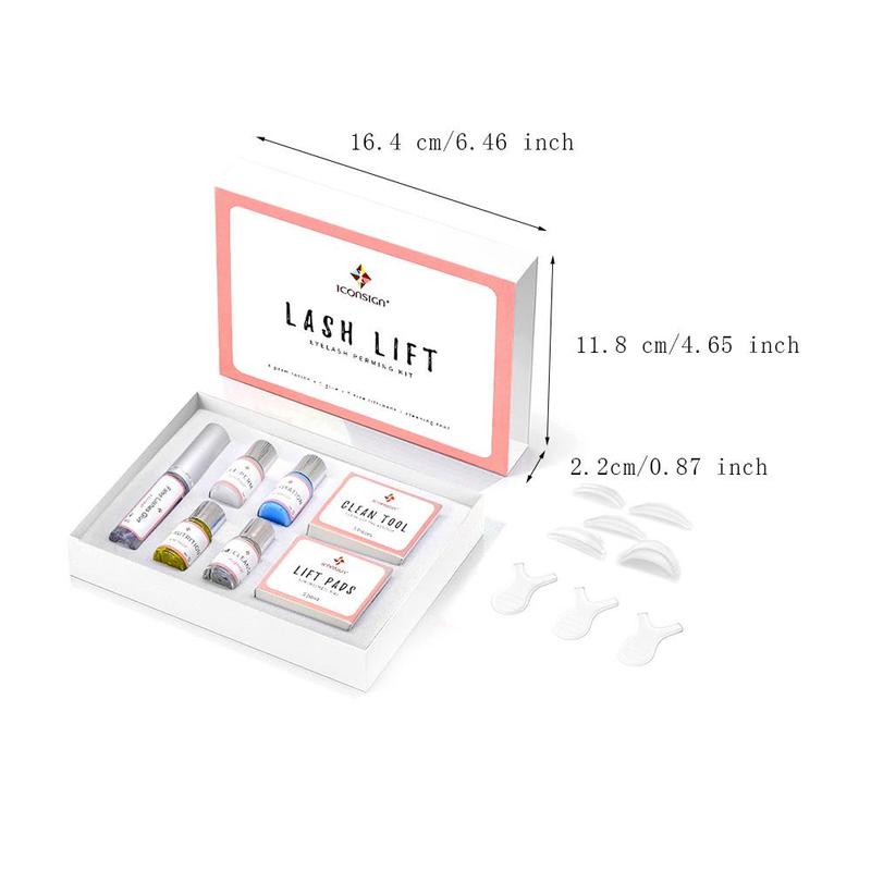 Eyelash Perming Kit, Eyelash Lift Kit, Long Lasting Eye Makeup Kit, Professional Eyelash Curling Tool for Salon