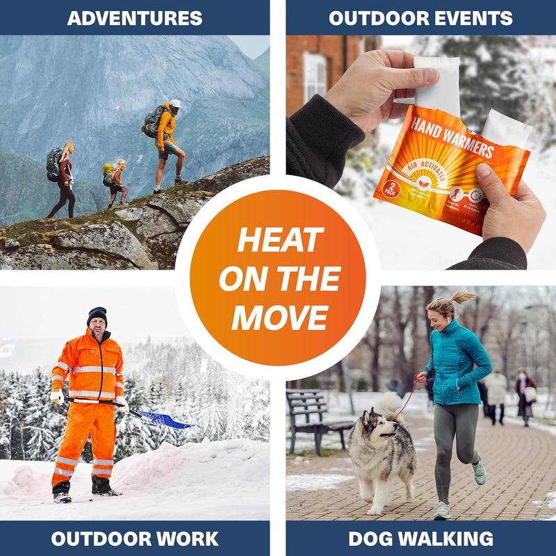 - Hand Warmers - Pocket Warmers for Hiking, Outdoor Activities, Golf, Skiing - 8 Hours of Heat