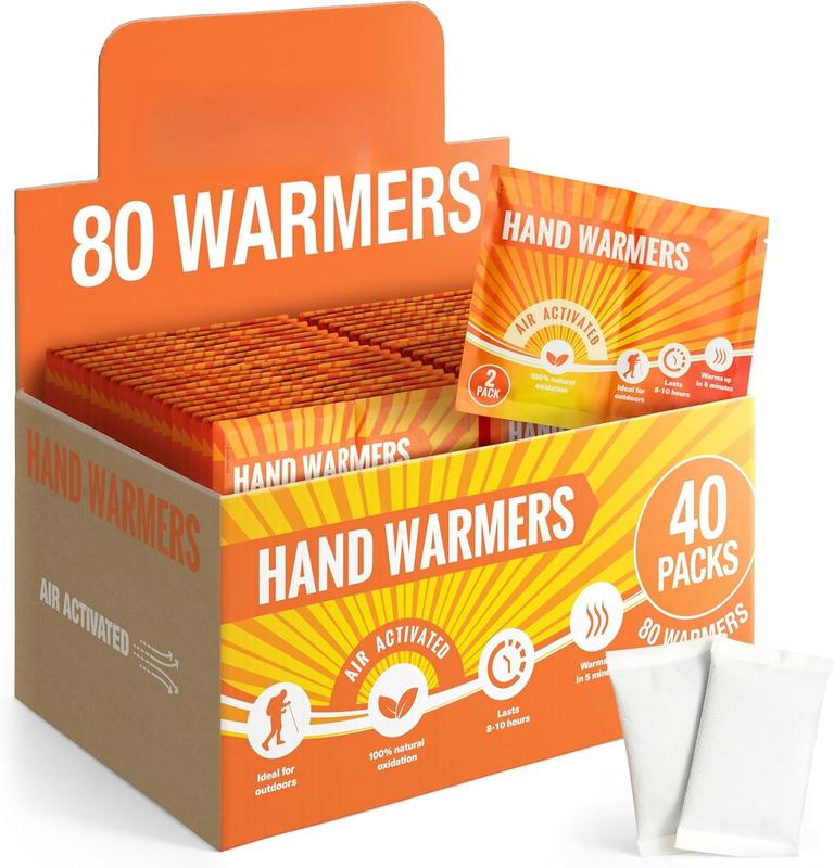 - Hand Warmers - Pocket Warmers for Hiking, Outdoor Activities, Golf, Skiing - 8 Hours of Heat