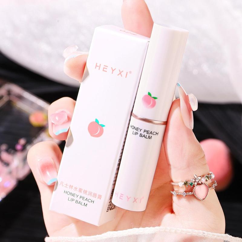 Hydrating Peach Lip Balm, Moisturizing Long-lasting Lip Stick, Temperature Color Changing Lip Balm, Lip Care Moisture Product for Women