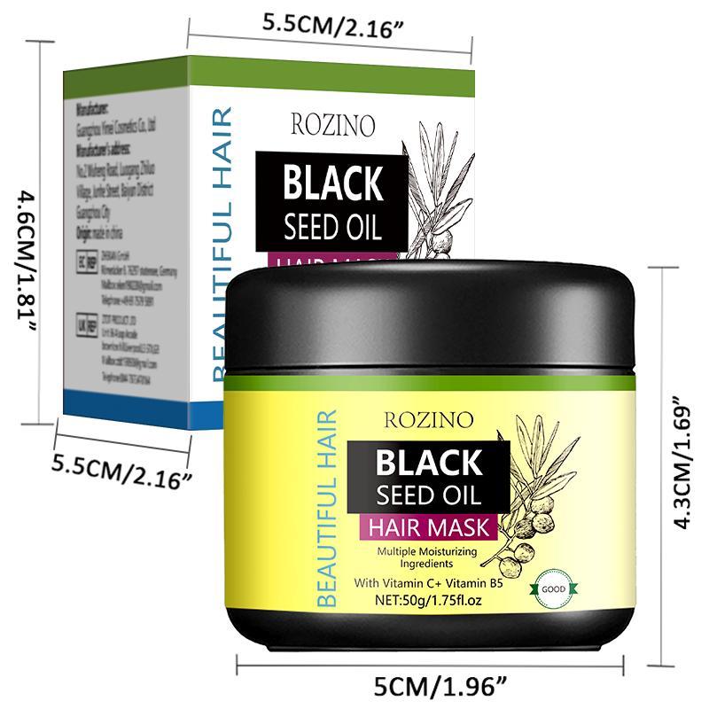 50g Black Seed Oil Hair Mask, 1 Box Moisturizing & Shining Hair Conditioner Hair Care Mask for Women