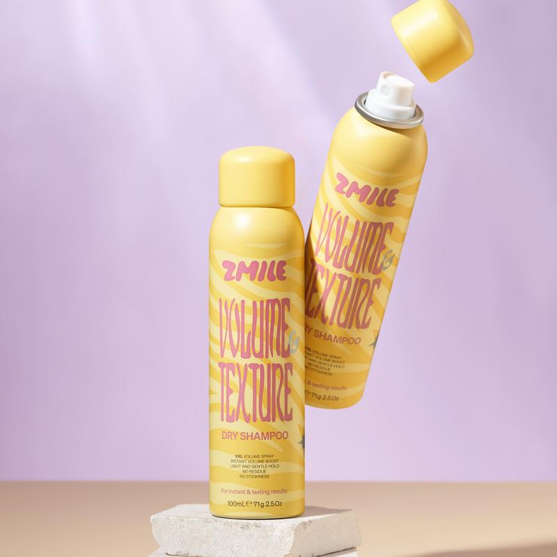 Zmile Dry Shampoo Spray: Instant Oil Control, Natural Fluffiness, Triple Particle Size Haircare - Comfort and Dryness