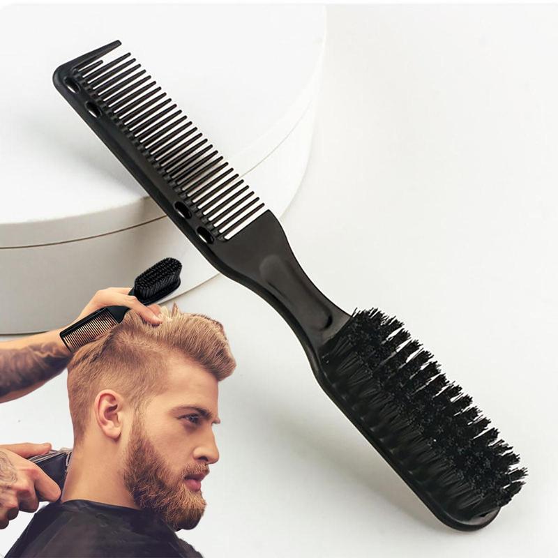 Double-sided Beard Brush for Men, Beard Styling Comb, Men's Beard and Mustache Grooming Brush, Hair Oil Brush for Barber, Comfort Hygiene Product, Christmas Gift