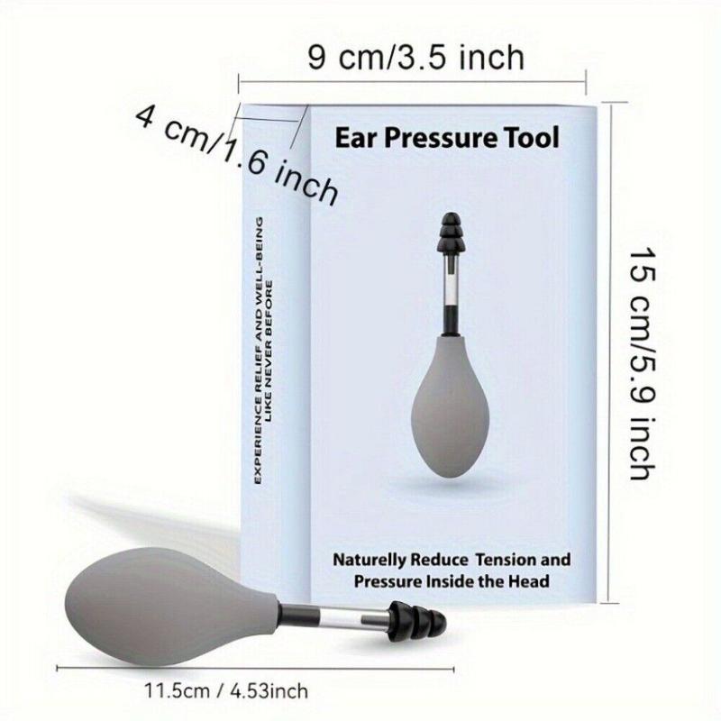 Ear decompression device naturally reduces the tension and pressure of headaches. A holiday gift for friends and family Silicone Gentle