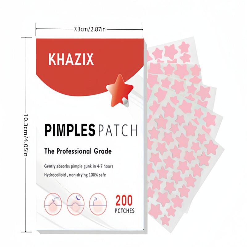 Pimple Cover Patch, 200pcs Acne Cover Patch, Hydrocolloidal Pimple Patch, Star Shape Sticker, Cleanser for Ance-prone Skin for Women & Men