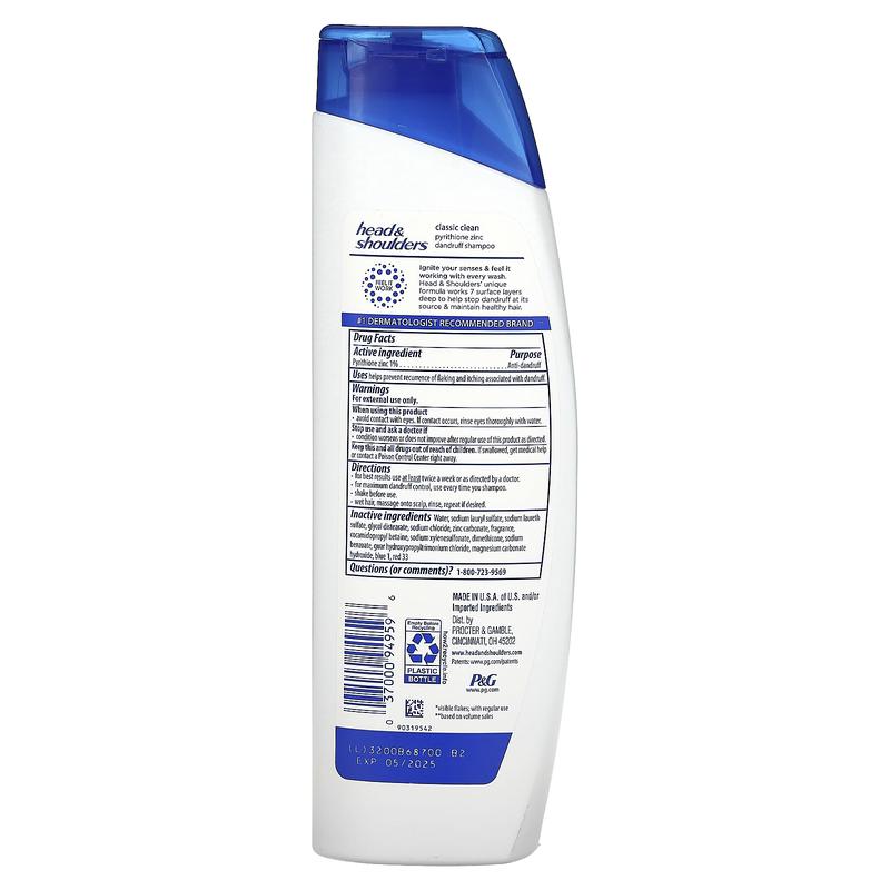 Head & Shoulders Daily Shampoo, Classic Clean, 8.45 fl oz (250 ml)