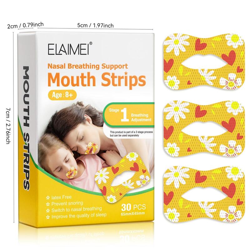 Sleep Breathing Closed Mouth Patch, 2 Counts set Mouth Tape for Prevents Snoring, Drooling, and Sleep Talking, Suitable for Adults and Children