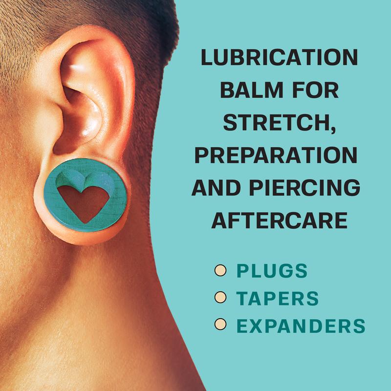 Natural Ear Stretching Balm - Your Essential Aftercare for Gauges, Tapers, and Plugs