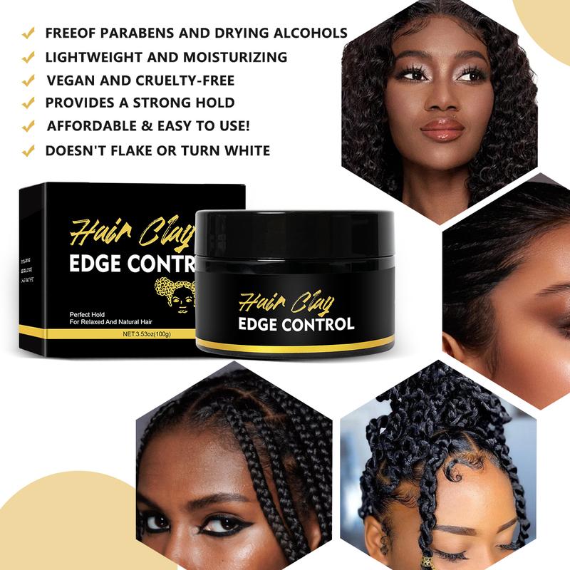 [Only $9.99!!!] Edge Hair Gel, Boasting Strong Hold, Thickens Edges, & Styles with Ease. Non-Greasy, Non-Flaking Formula Leaves No White Residue. Long-Lasting, Promotes Hair Growth, Natural Ingredients for All Hair Types. 3.53oz