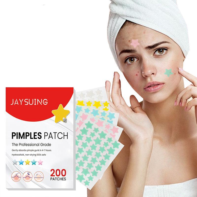 Acne Pimple Patch, 1 Pack 3 Packs(200pcs pack) Acne Covering Stickers, Acne Absorbing Cover Patches, Skin Care Products for Women & Men