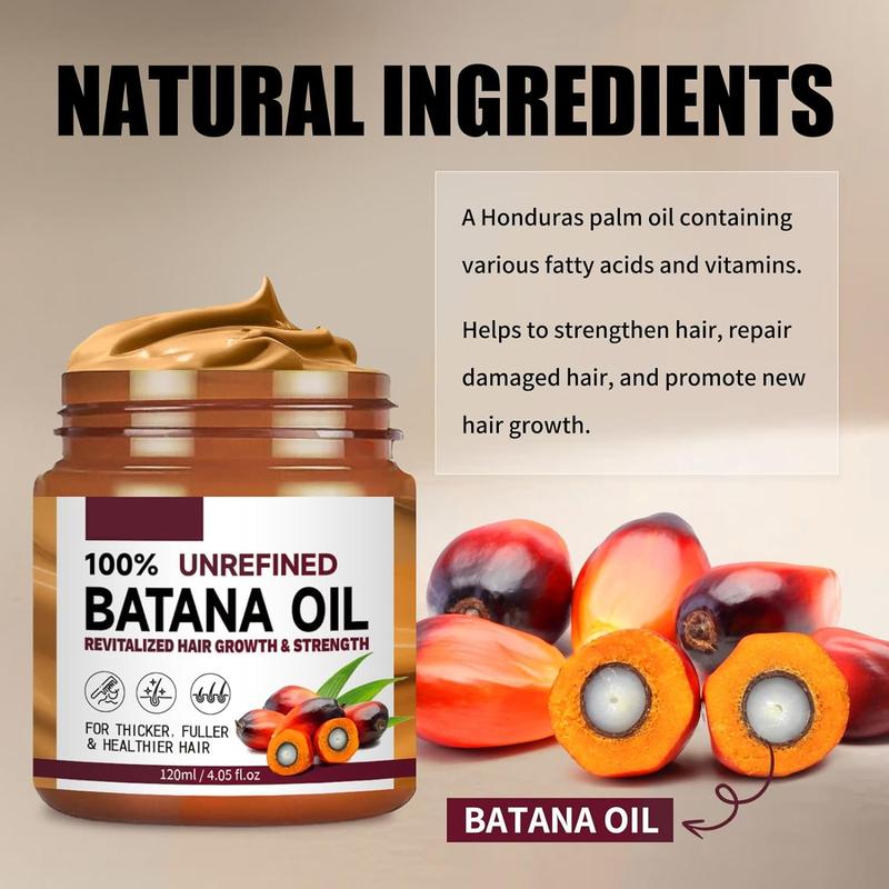 EELHOE Batana Oil for Hair Growth , Pure Hair Oil, Raw Batana Butter Prevent Hair Loss Natural Growth Oil and Conditioner Haircare Comfort