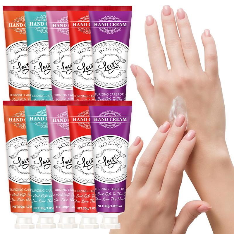 Non-greasy Moisturizing Hand Cream, 10pcs set Natural Scented Hand Lotion for Women & Men