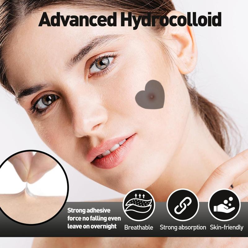 Heart & Star Shaped Pimple Patch, 380pcs box Hydrocolloid Acne Cover Patches, Skin Care Products for Covering Acne & Blemishes, Christmas Gift