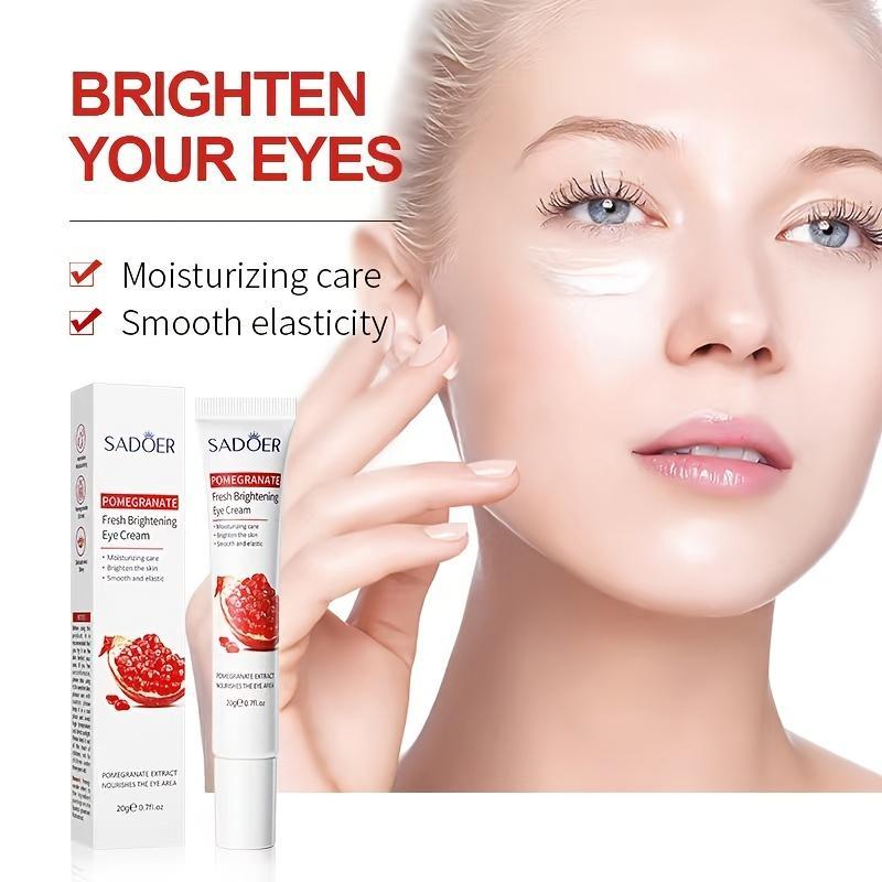 Natural Extracts Hydrating Eye Cream, Nourishing and Moisturizing Eye Cream, Eye Skin Refreshing Cream, Vitamin C  Aloe Vera  Pomegranate for Choosing