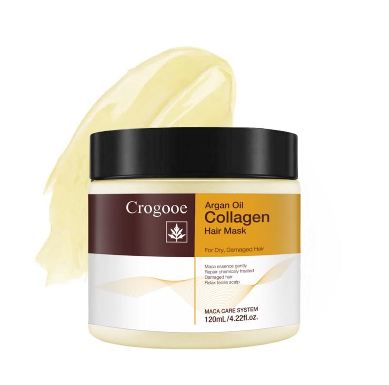 Crogooe Collagen Hair Care Deep Repair Arginine Oil Collagen Hair Mask essence, suitable for all types ofhair Argan Conditioner Hair care Shampoo