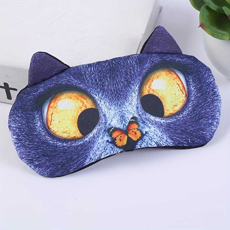 3D Eye Mask, Creative Cat Pattern Eye Cover for Daily Use, Light Blocking Sleep Mask for Home Office Travel