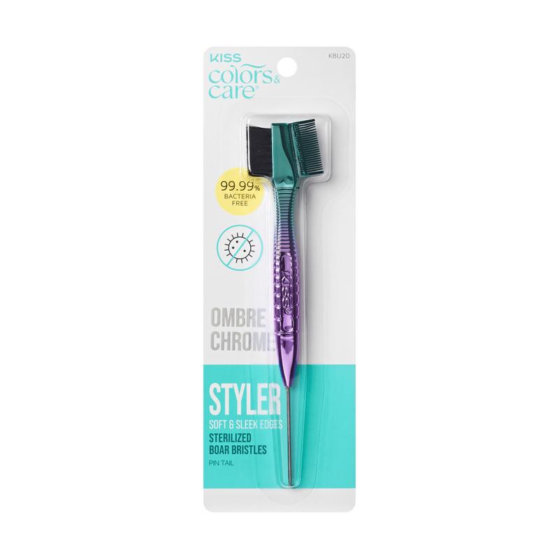 KISS Colors & Care Ombre Chrome 3-in-1 Edge Brush