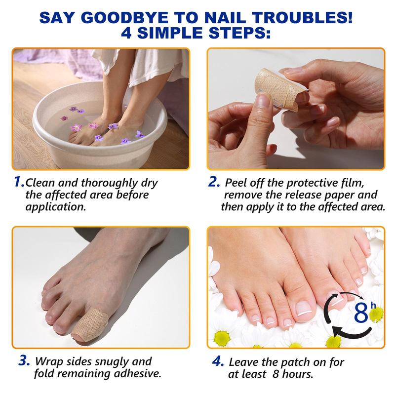 Fungal Nail Patches, Long-lasting & Gentle Foot Care Patches, Easy To Use, Make Nails Healthier, Revitalize Nails, Nail Care Product for Women & Men