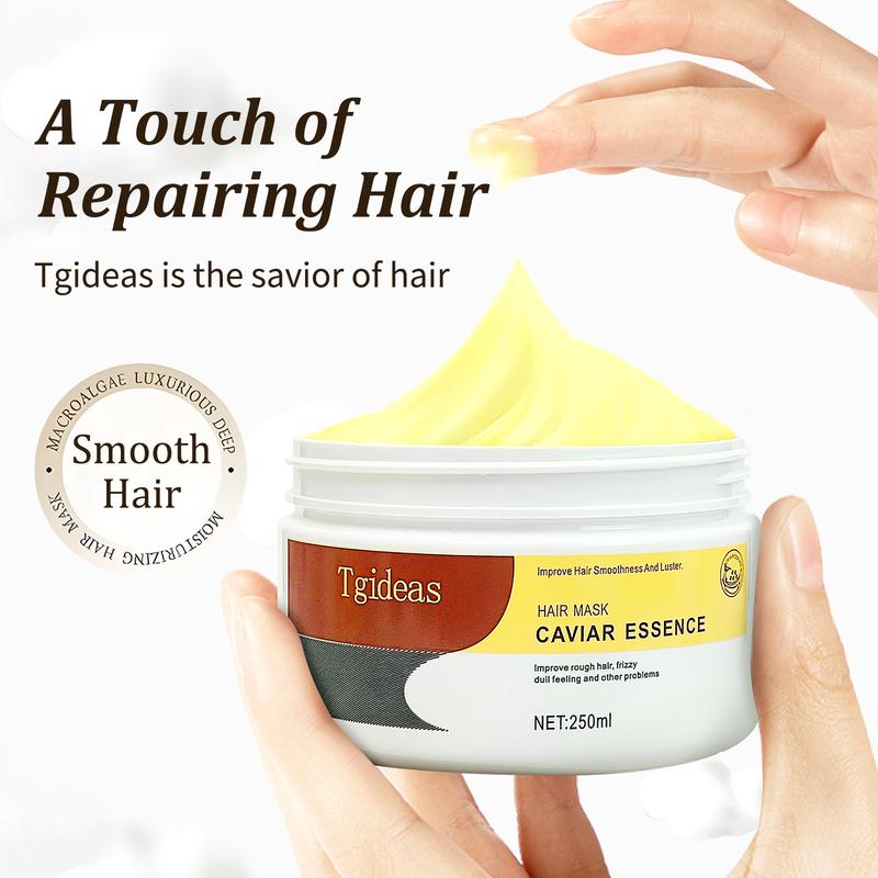 Tgideas Collagen Hair  Mask Treatment Deep Repair Conditioning Argan Oil Essence for Dry Damaged Hair All Hair Types 8.9oz 250ml