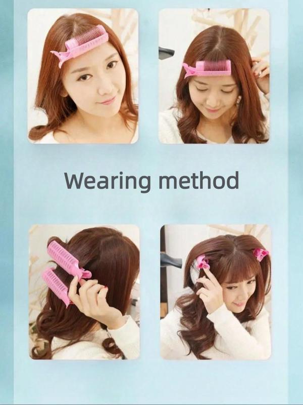 Cute Hair Curler Rollers, Bangs Hair Curler Rollers, New Duckbill Top Volumizing Hair Clips, Hair Styling Tool for Women & Girls