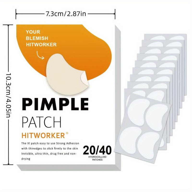 Hydrocolloid Acne Pimple Patch, 1 Set Invisible Zit Stickers for Nose and Face, Strong Adhesion Easy-to-peel Design, Acne Care Tool for All Skin Types