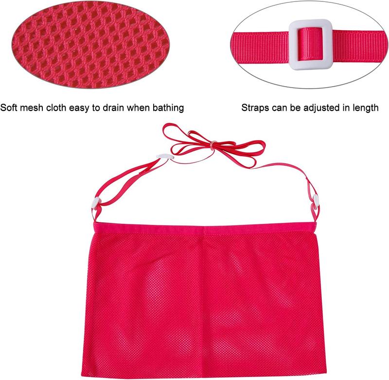 SUCONBE Adjustable Mastectomy Drain Holder Drainage Pouch with Shower Bag for Breast Surgery Mastectomy Breast Reduction Augmentation Post-Surgery Recovery Support Patient Care Kit (Rose red