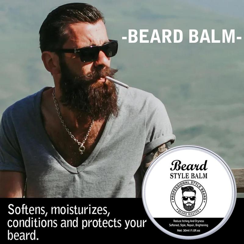 Beard Balm, Moisturizing Beard & Mustache Wax, Long Lasting Beard Styling Cream, Men's Hair Care Product for Daily