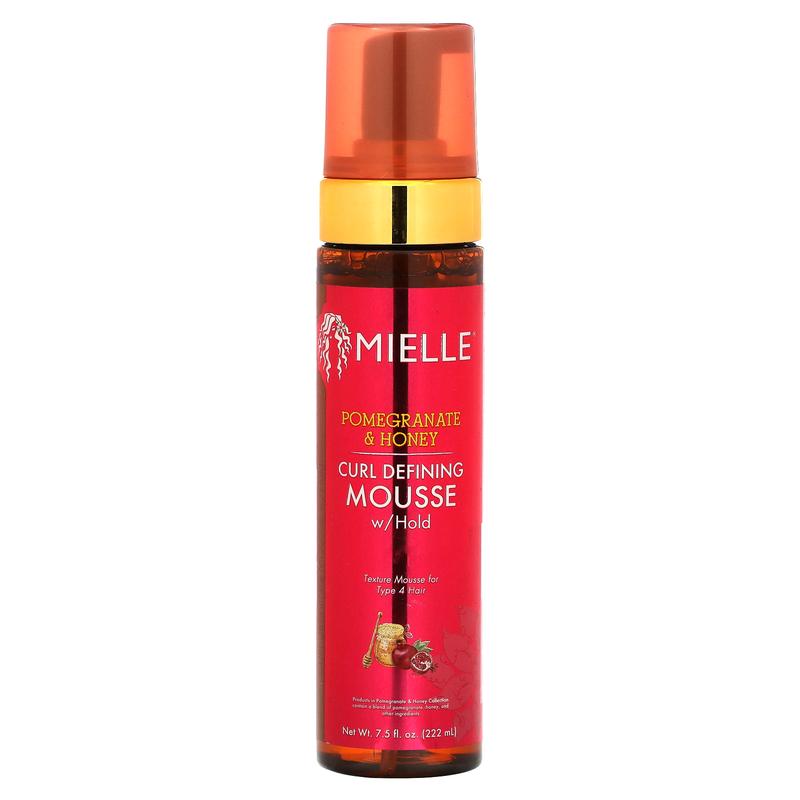 Mielle Curl Defining Mousse With Hold, Pomegranate & Honey, 7.5 fl oz (222 ml)