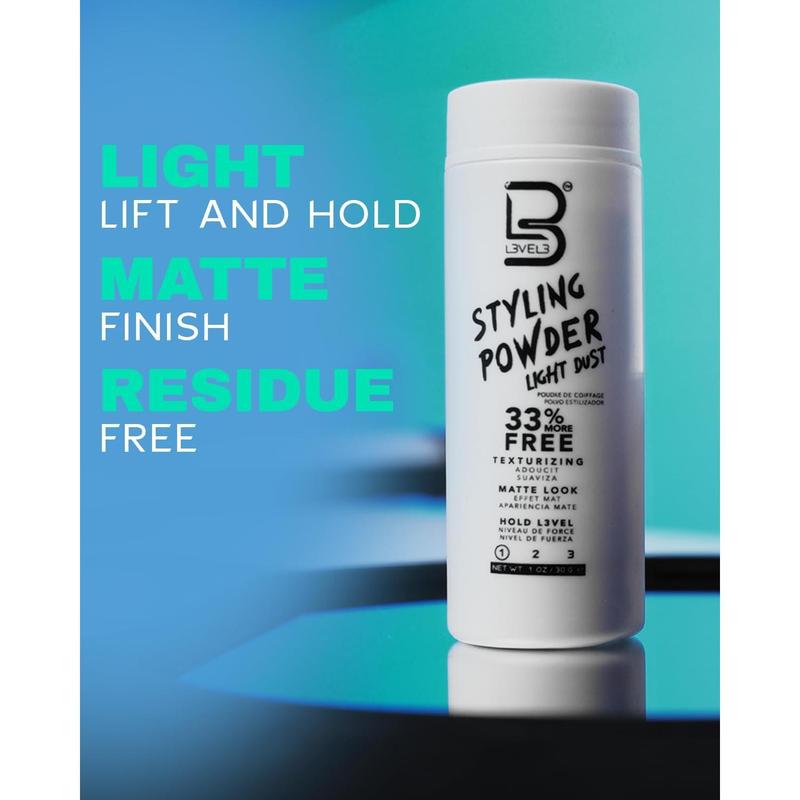 Level 3 Light Hold Styling Powder - Natural Matte Hairstyle - Texturizing and Volumizing