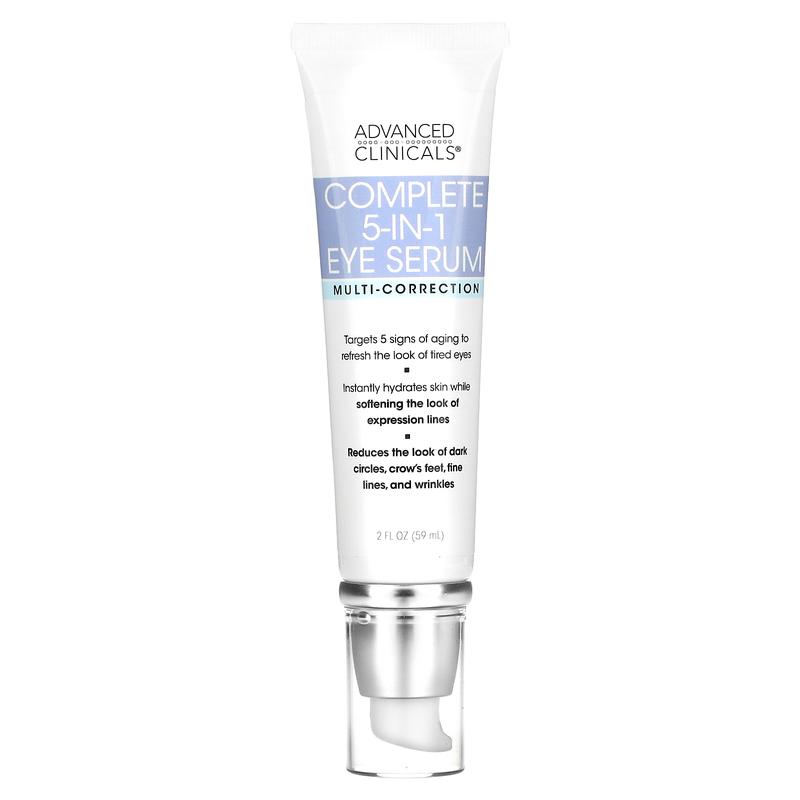 Advanced Clinicals Complete 5-in-1 Eye Serum, Multi-Correction, 2 fl oz (59 ml)