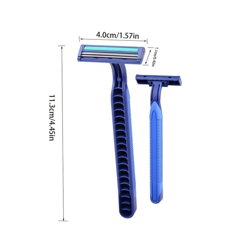 Disposable Razor Set, Stainless Steel Razor, Razors for Camping and Traveling, Men's Care Tool for Daily Use