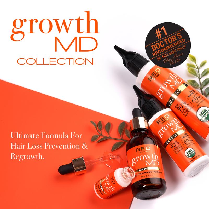 RED BY KISS Growth MD Hair & Scalp Oil, Stimulate Hair Growth, 100% Natural Ingredient Dry Scalp & Prevent Thinning, Strengthening & Thickening