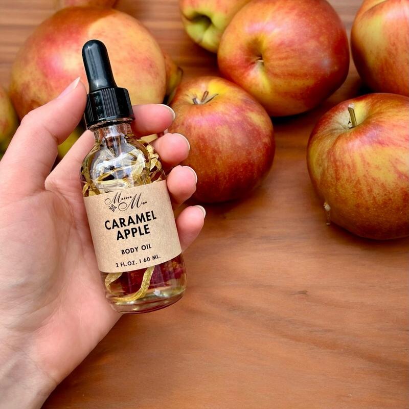 Caramel Apple Body Oil, Moisturizing Oil, Massage Oil, Gift Idea