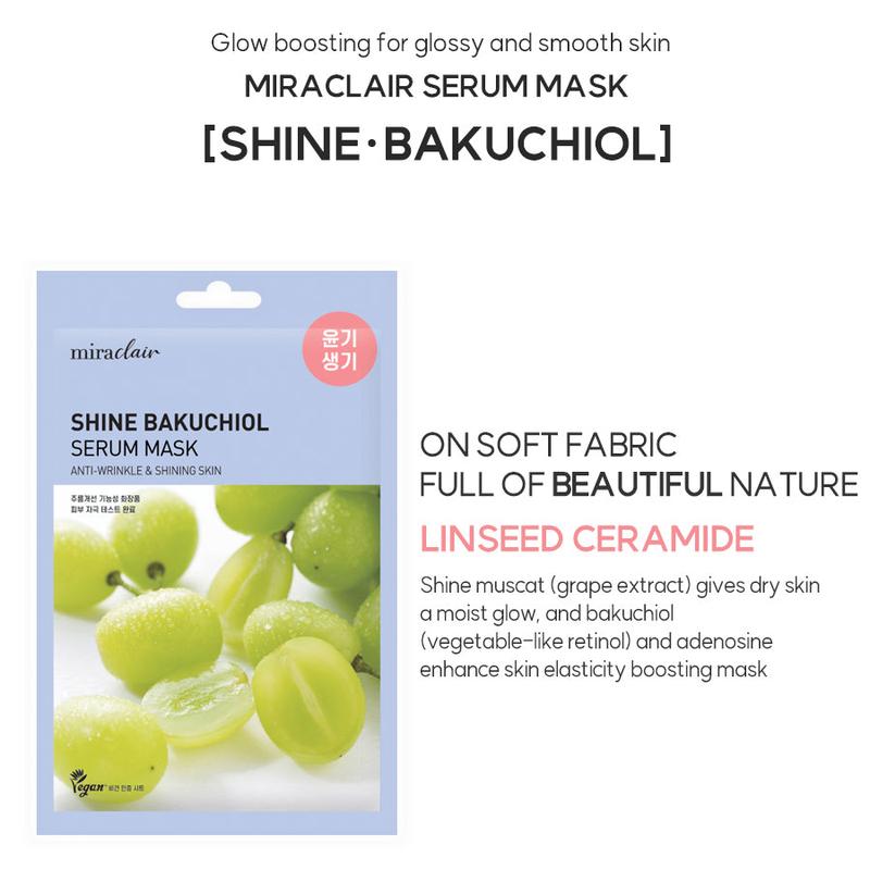 miraclair Shine Bakuchiol Serum Mask