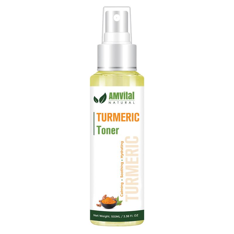 AMVital Turmeric Toner for Face - Soothing Turmeric Dark Spot Corrector, Hydrating for Men and Women Facial Radiant Skincare Skincare Cleansing