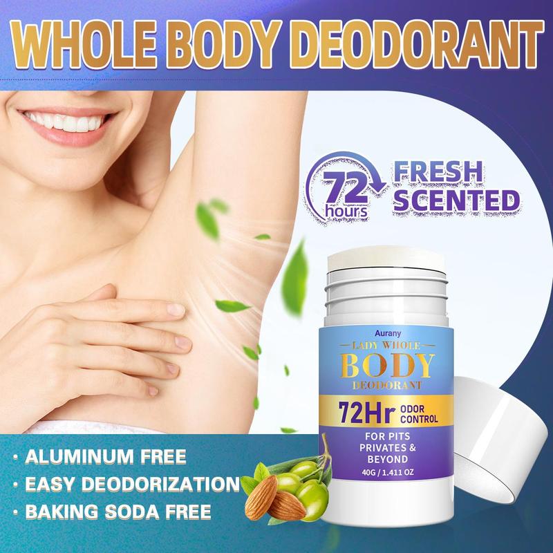 40g Underarm Body Deodorant Lotion, Long-lasting Freshness & Odor Control Body Cream, Hydrating & Soothing Formula Body Care Product for Women