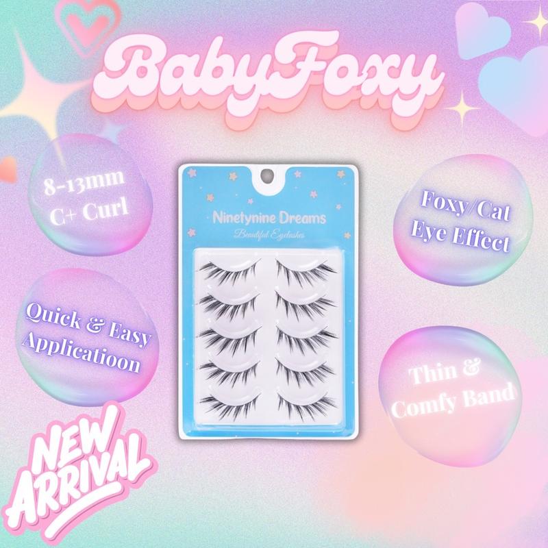 Ninetynine Dreams 5 Pairs Baby Foxy Lashes