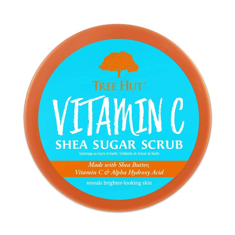 Tree Hut Vitamin C Shea Sugar Scrub, 18 oz, Ultra Hydrating and Exfoliating Scrub for Nourishing Essential Body Care